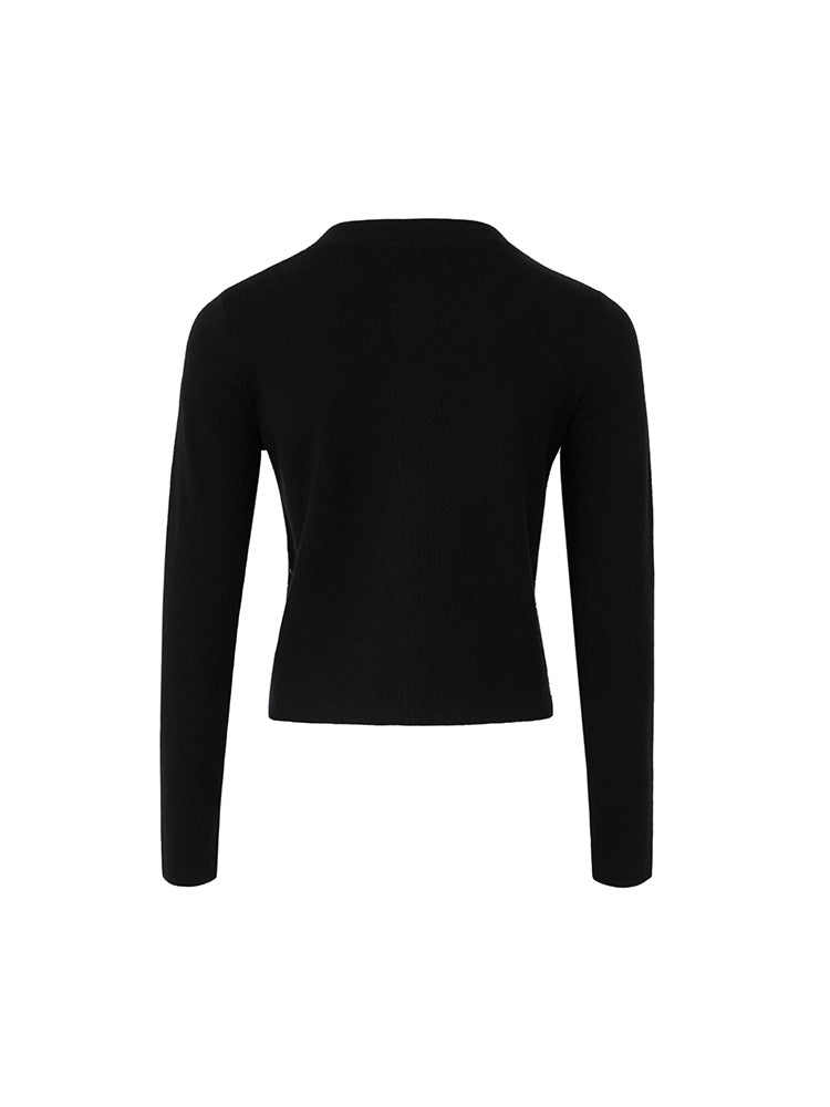 tch rhinestone button sparkle knit cardigan black HighEnd Luxury Streetwear Brand Official Showcase