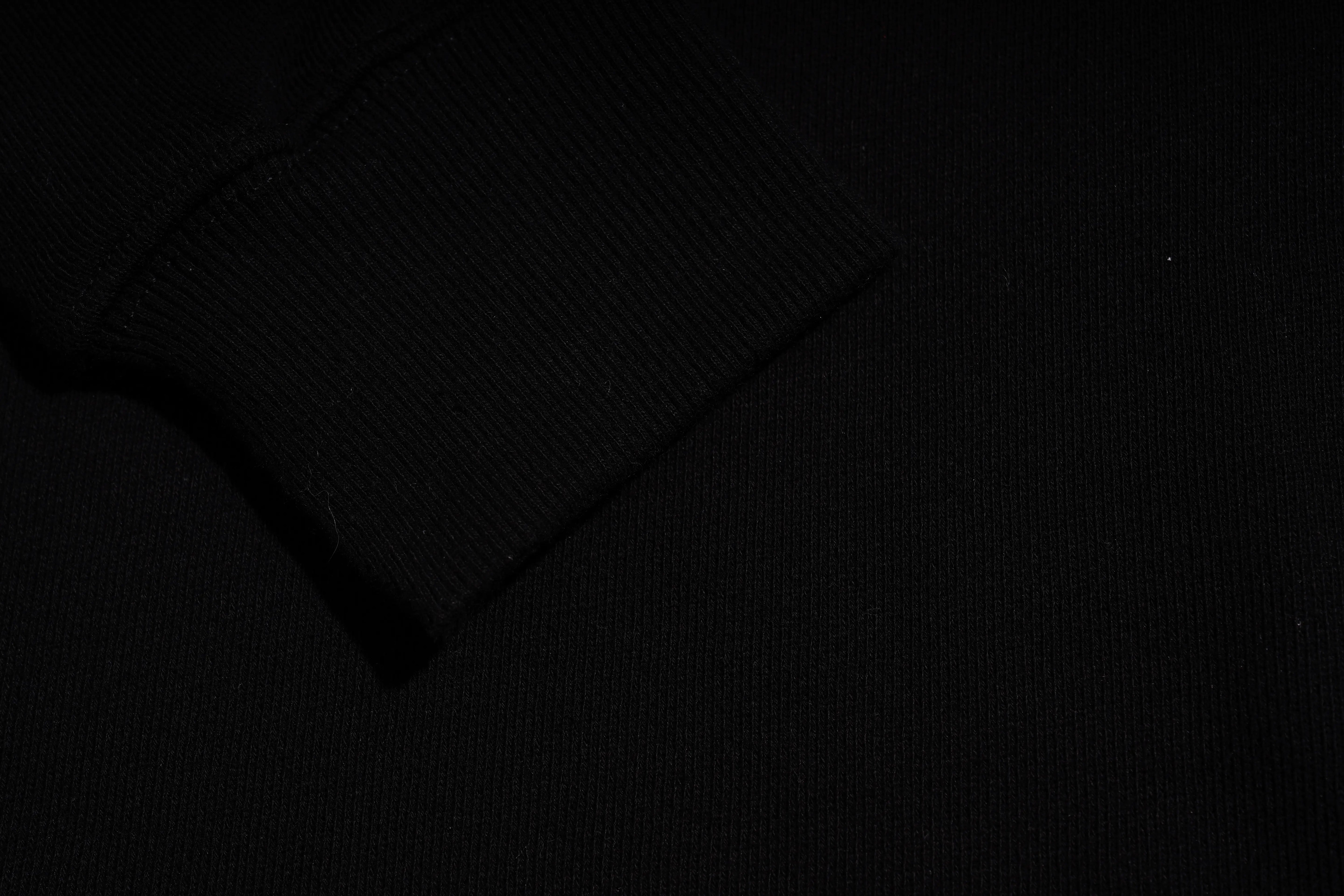 Close-up of a black fabric texture