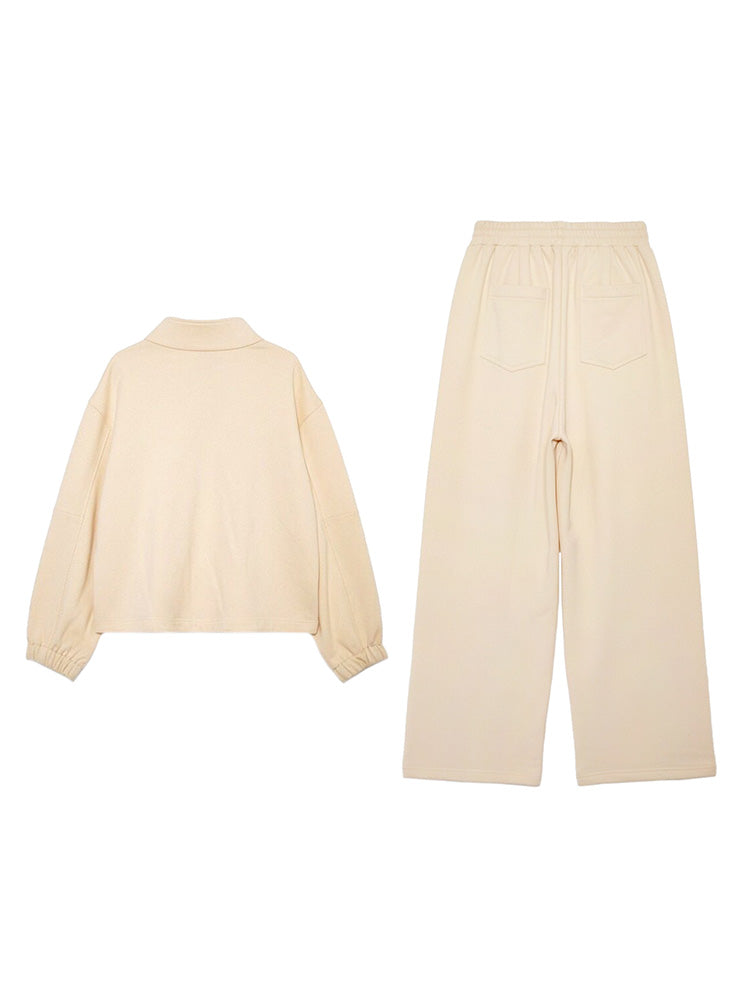 tch rhinestone draped jewelry 2 piece pants set beige HighEnd Luxury Streetwear Brand Official Showcase
