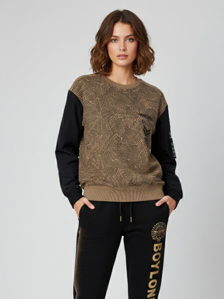 tch rhinestone eagle street sweatshirt darkbrown HighEnd Luxury Streetwear Brand Official Showcase