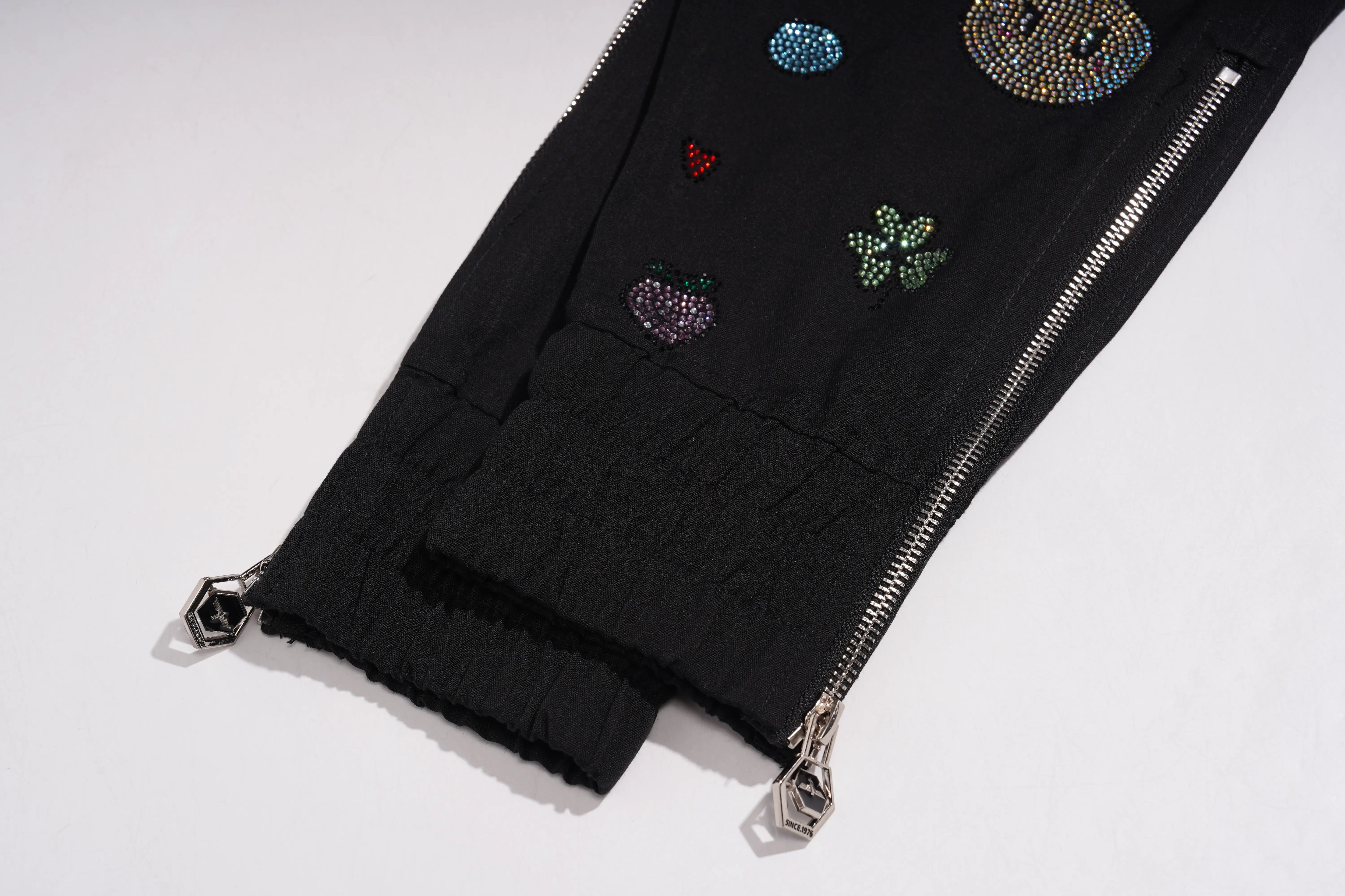 TCH Rhinestone Floral Jogger Pants - 9