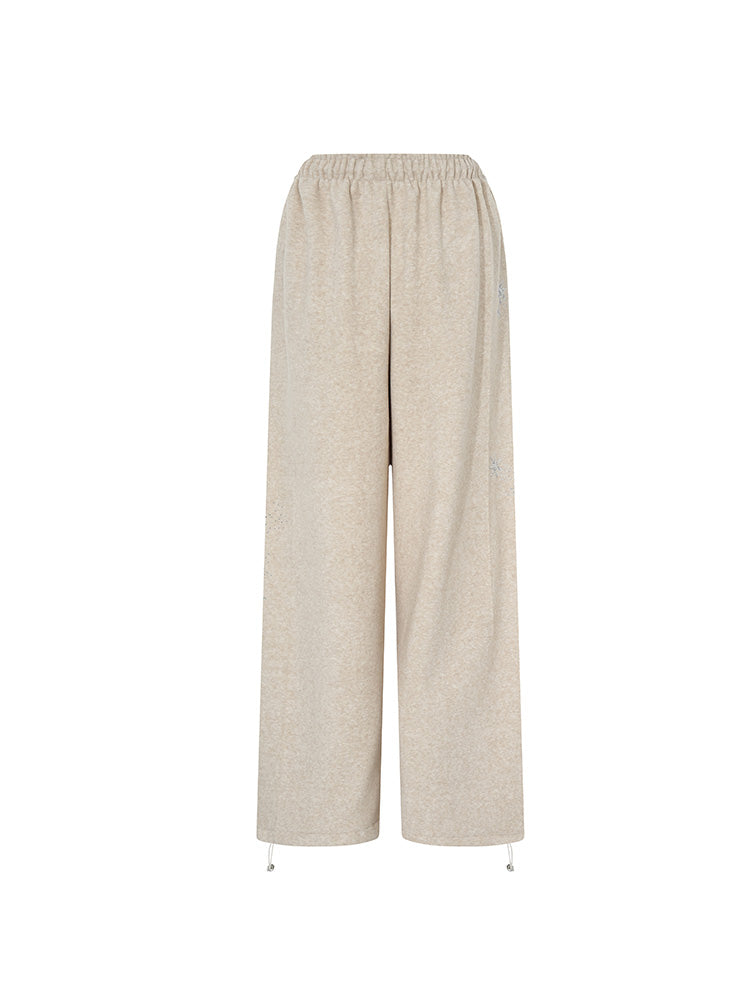 tch rhinestone galaxy thickened lounge pants khaki1 HighEnd Luxury Streetwear Brand Official Showcase