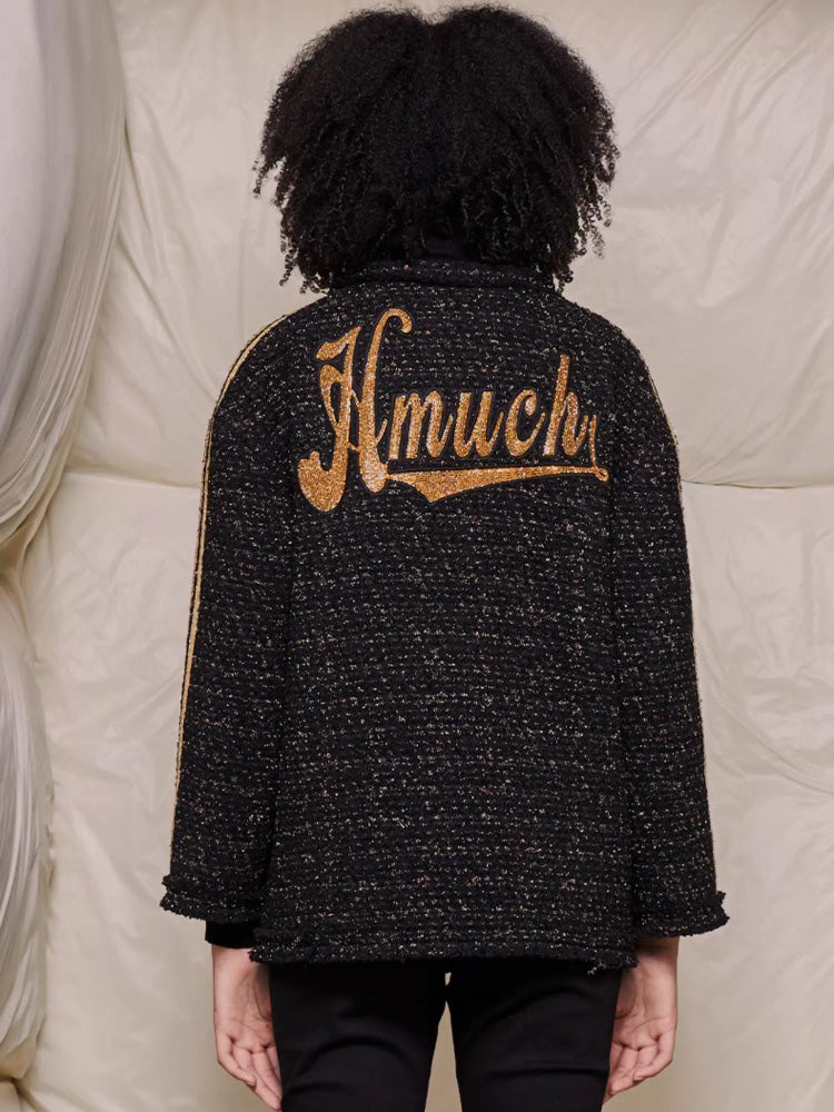 tch rhinestone graphic drama work jacket black HighEnd Luxury Streetwear Brand Official Showcase