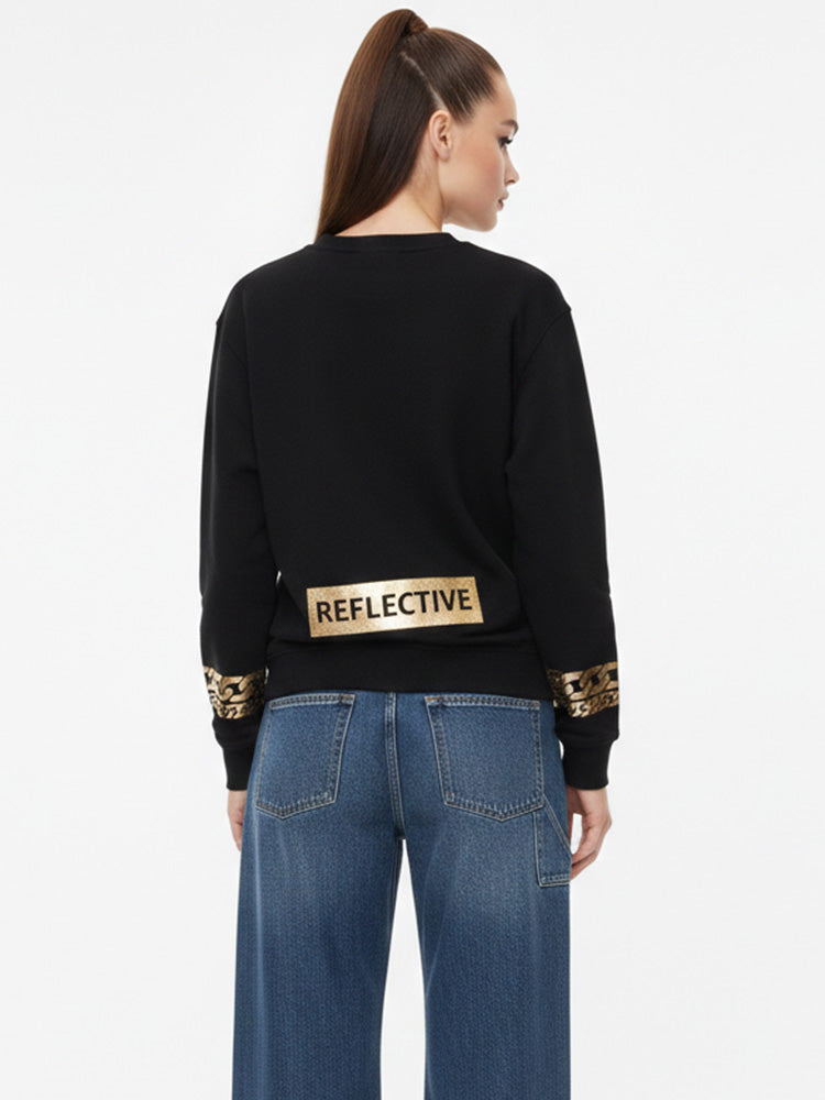 tch rhinestone graphic unisex sweatshirt black HighEnd Luxury Streetwear Brand Official Showcase