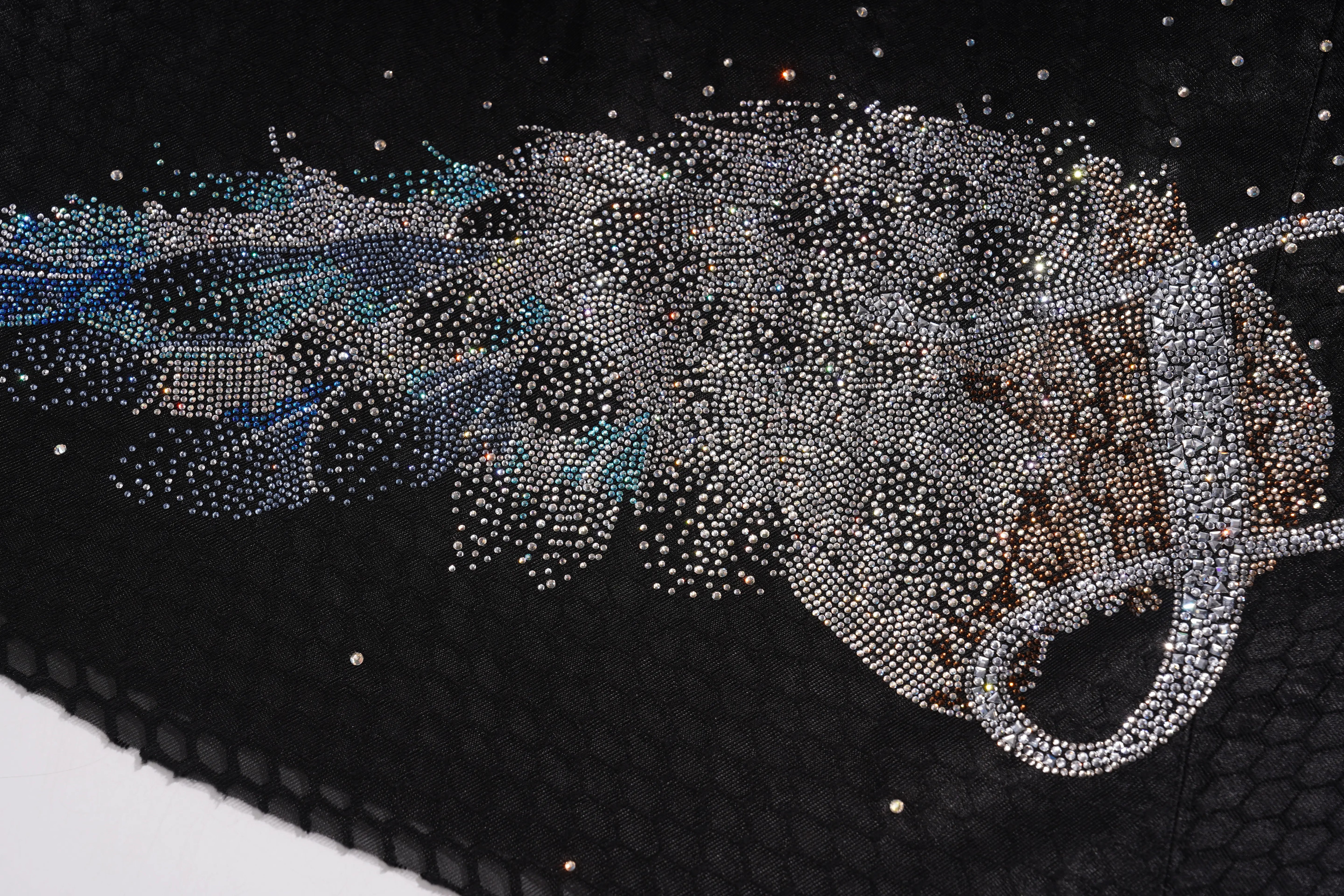 TCH Rhinestone Ice Graphic Mesh Flared Skirt - 11
