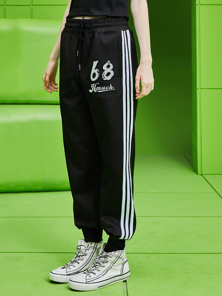 tch rhinestone letter tracksuit joggers black HighEnd Luxury Streetwear Brand Official Showcase