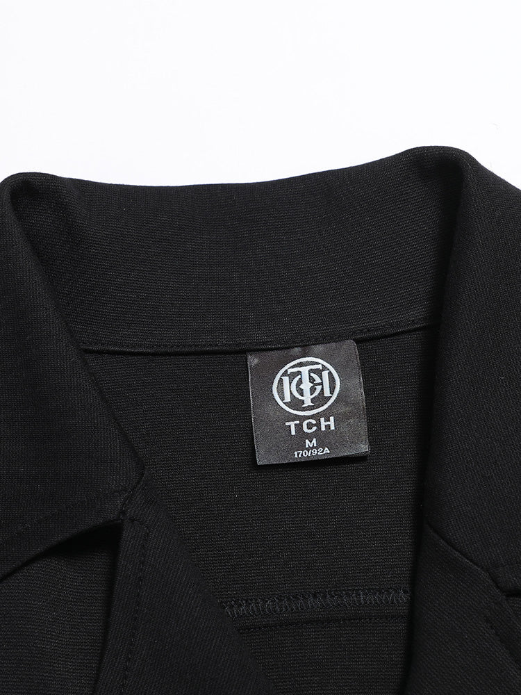 tch rhinestone moto side zip up jacket black HighEnd Luxury Streetwear Brand Official Showcase