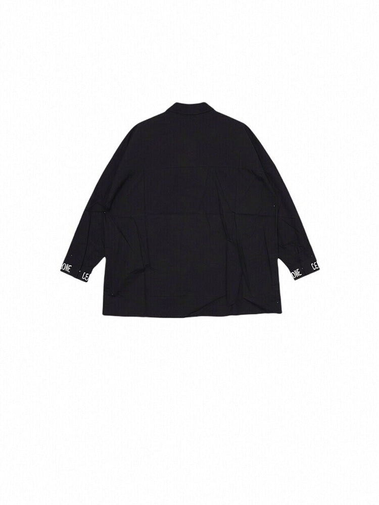 tch rhinestone oversized unisex shirt with pocket black HighEnd Luxury Streetwear Brand Official Showcase