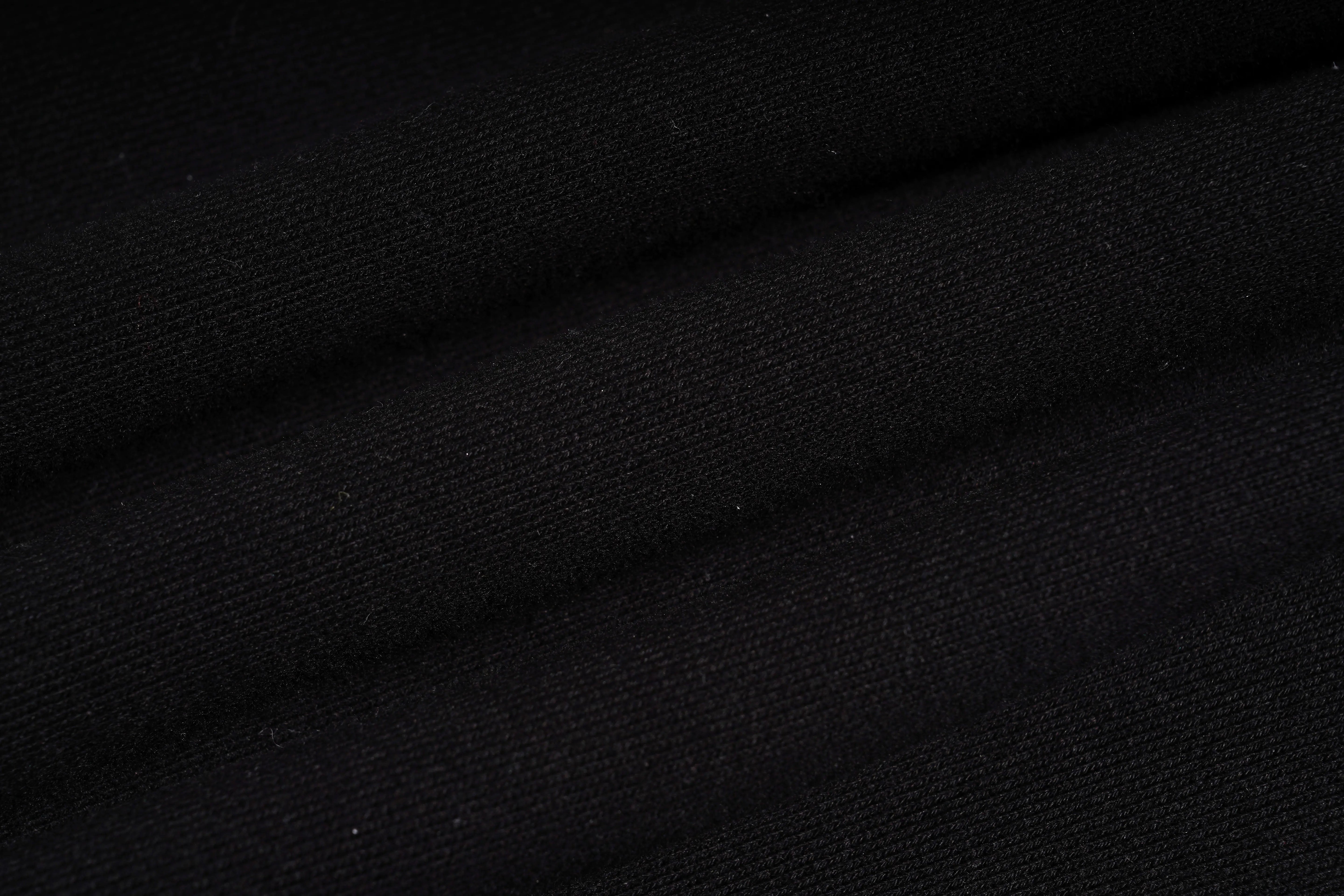 Close-up of black fabric texture TCH Rhinestone Puppy Graphic Sweatshirt-1