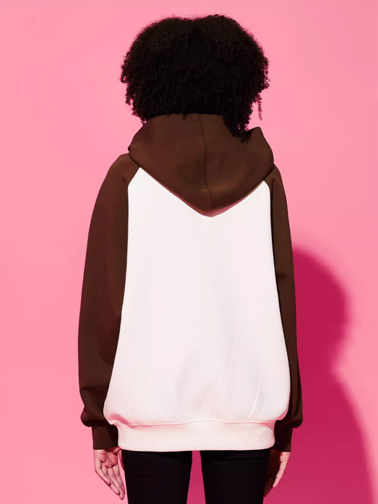 tch rhinestone raglan oversized fleece hoodie white HighEnd Luxury Streetwear Brand Official Showcase