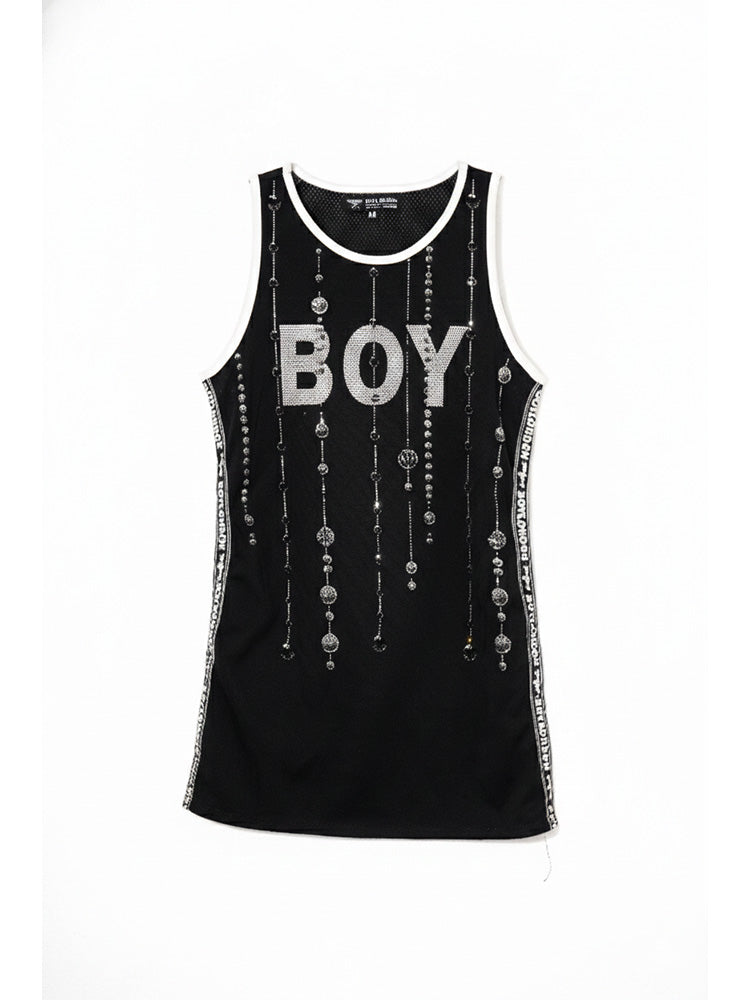 tch rhinestone sequin tank dress black HighEnd Luxury Streetwear Brand Official Showcase