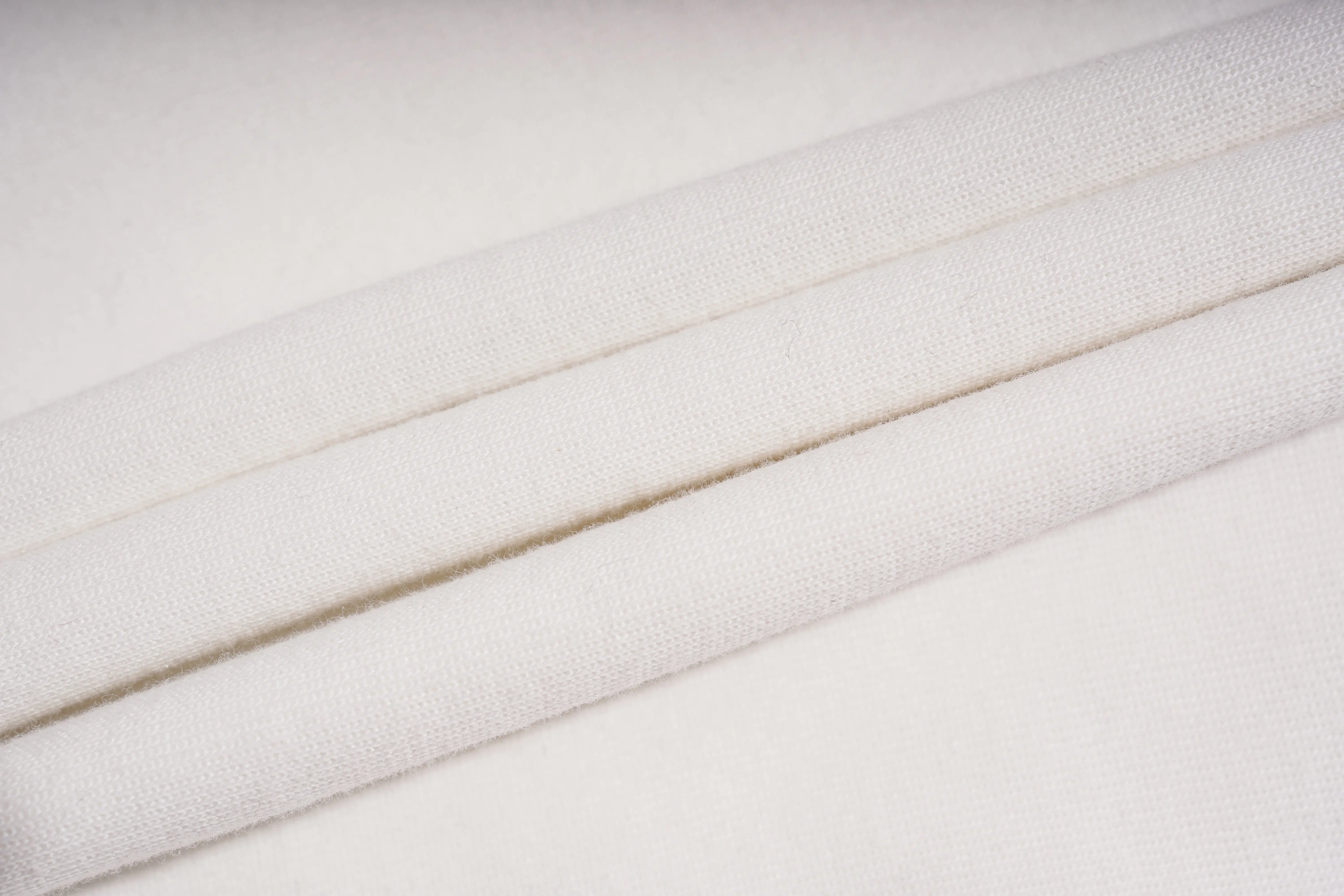 Close-up of white fabric with horizontal lines