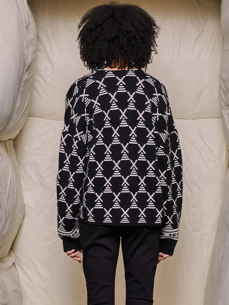 tch rhinestone striped knitted cardigan black HighEnd Luxury Streetwear Brand Official Showcase