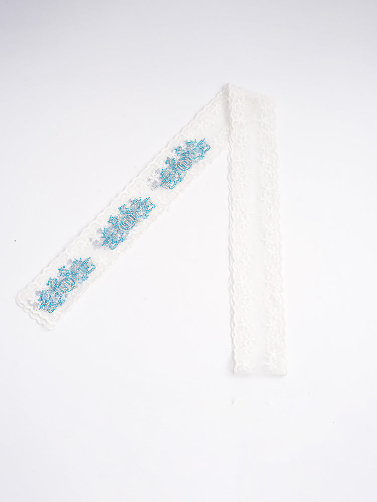 tch rhinestone sweet lace floral headdress white HighEnd Luxury Streetwear Brand Official Showcase