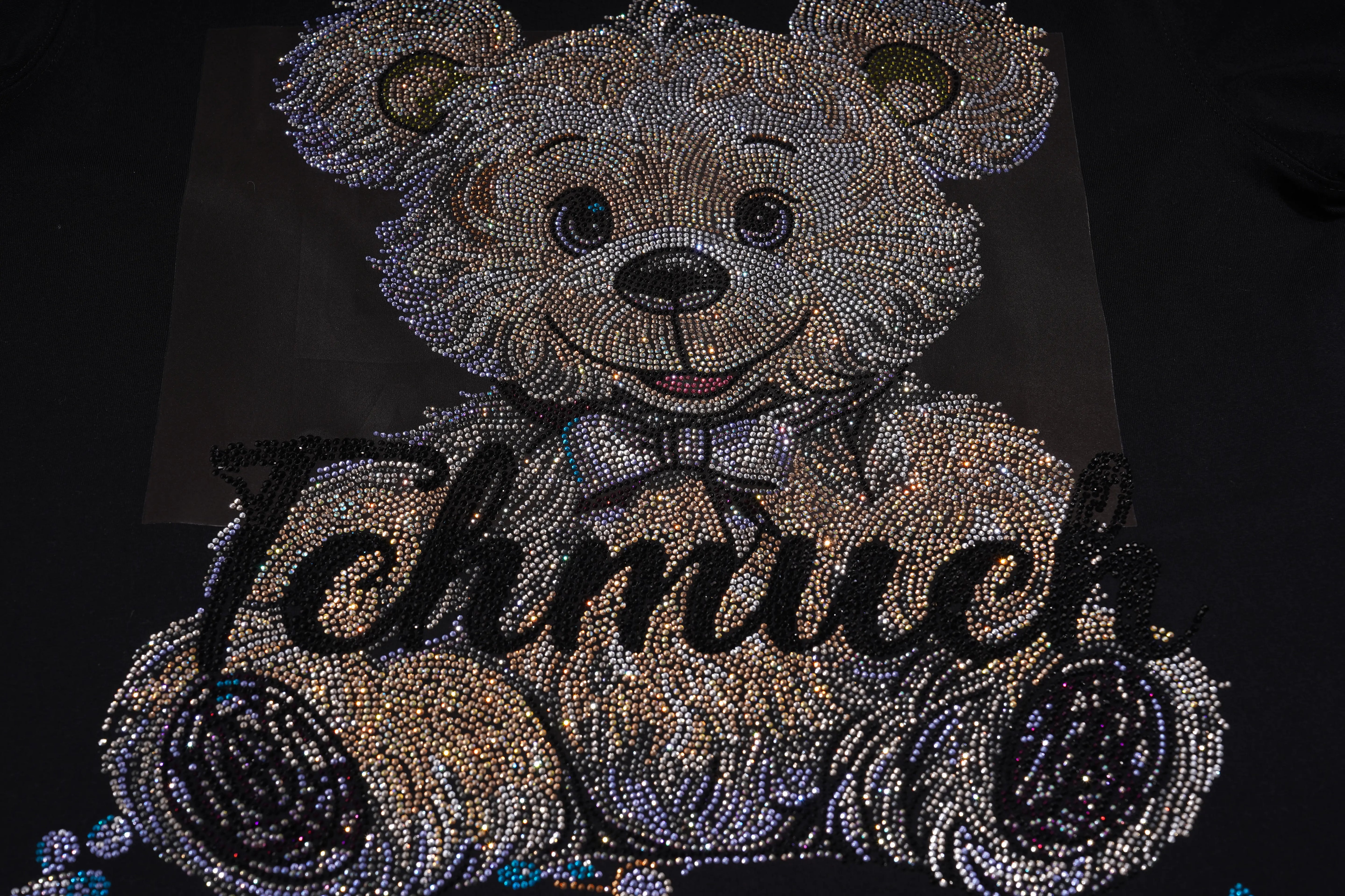 TCH Rhinestone Teddy Bear “BOY 76” Street Graphic Tee - 11