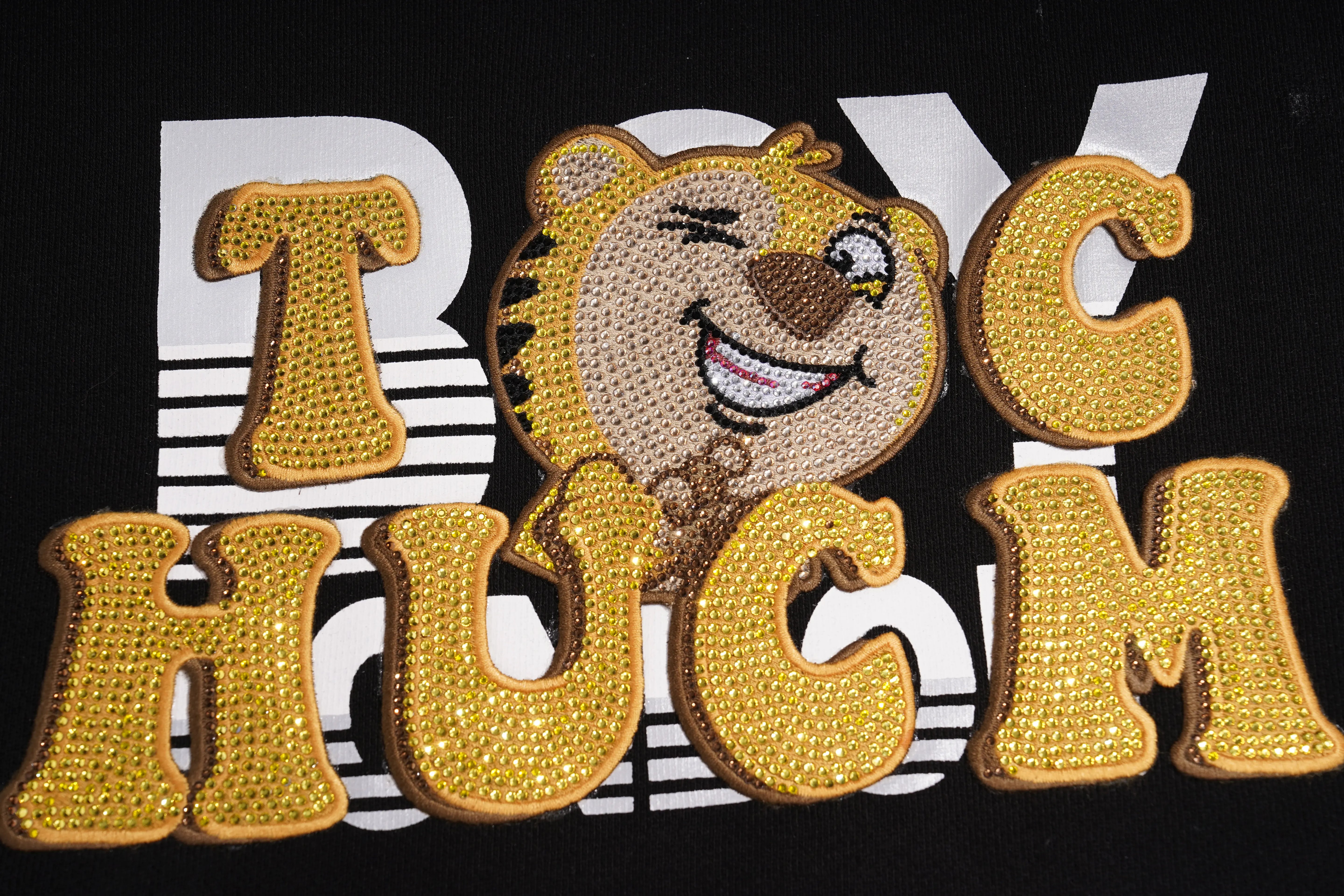 TCH Rhinestone Teddy Bear Graphic Sweatshirt Luxury Streetwear Brand Official Showcase