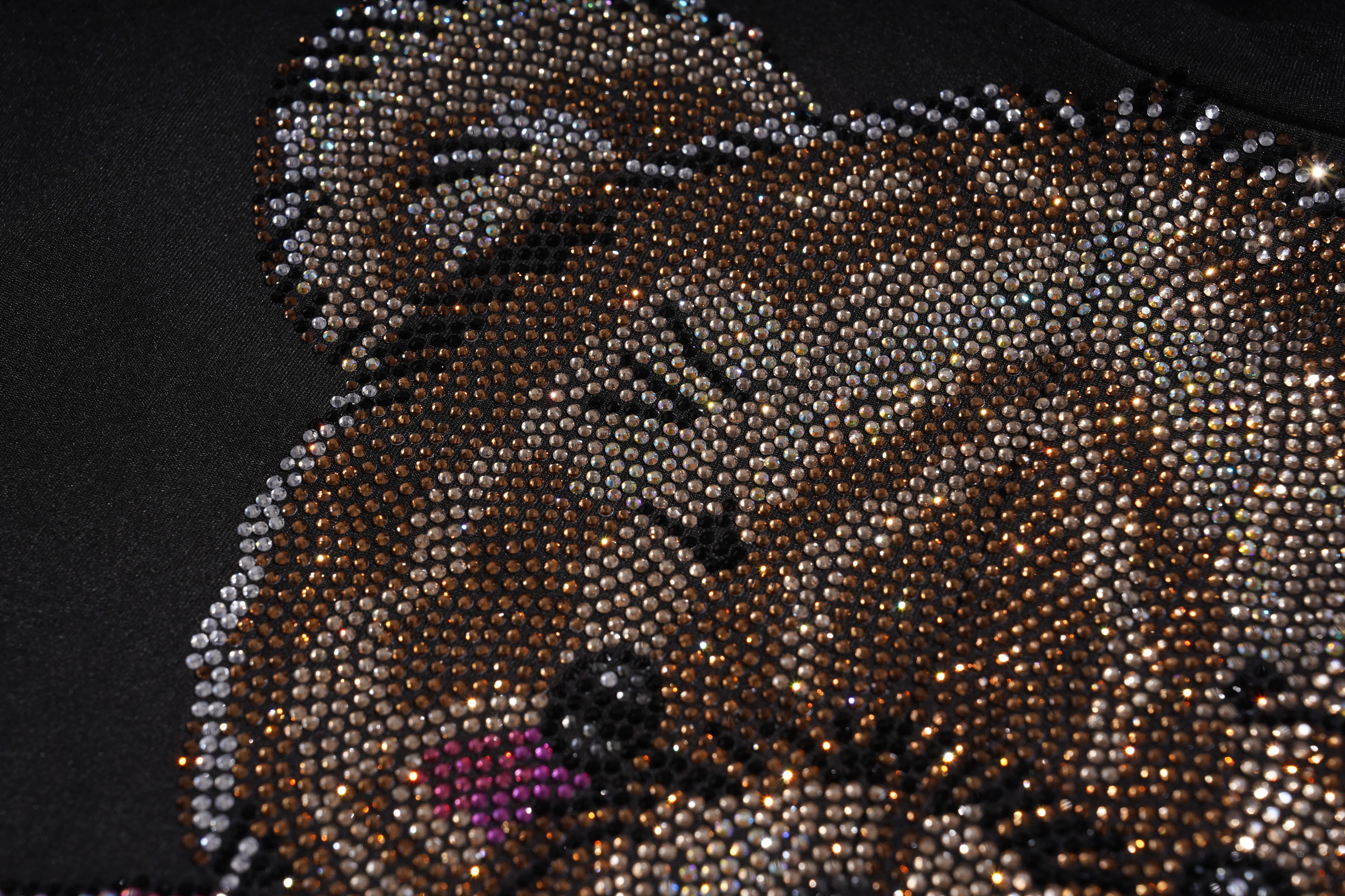 TCH Rhinestone Teddy Bow Wrap Crop Top Luxury Streetwear Brand Official Showcase