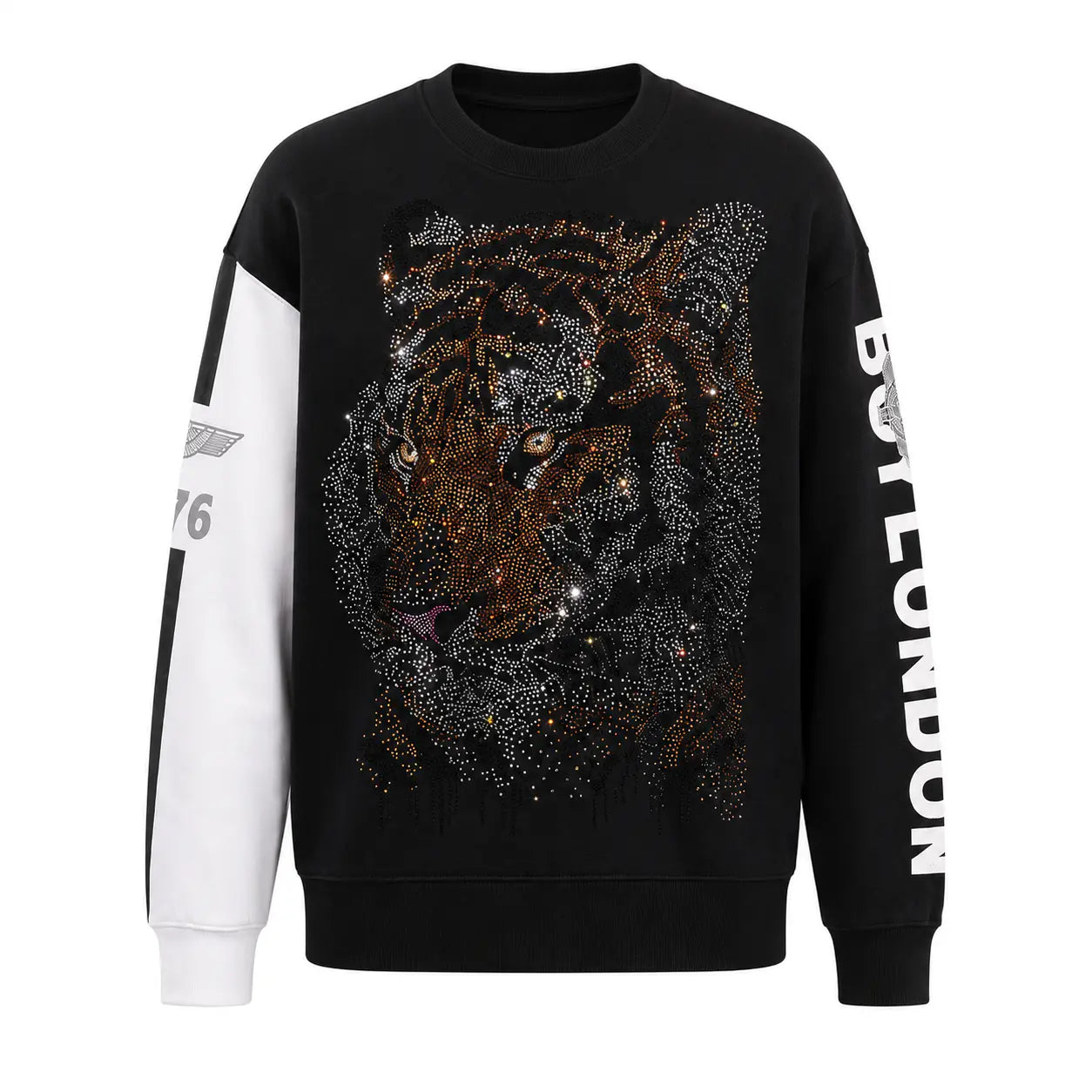 TCH Rhinestone Tiger Graphic Sweatshirt TCH Rhinestone Tiger Graphic Sweatshirt
