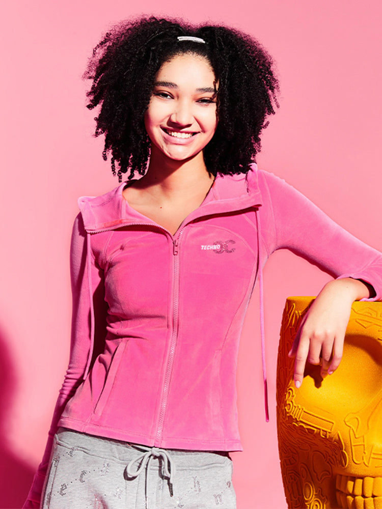 tch rhinestone velour track jacket rose HighEnd Luxury Streetwear Brand Official Showcase