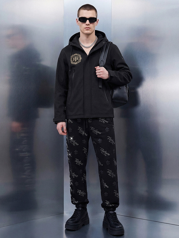 TCH Rhinestone Wings Windbreaker Hooded Jacket-1