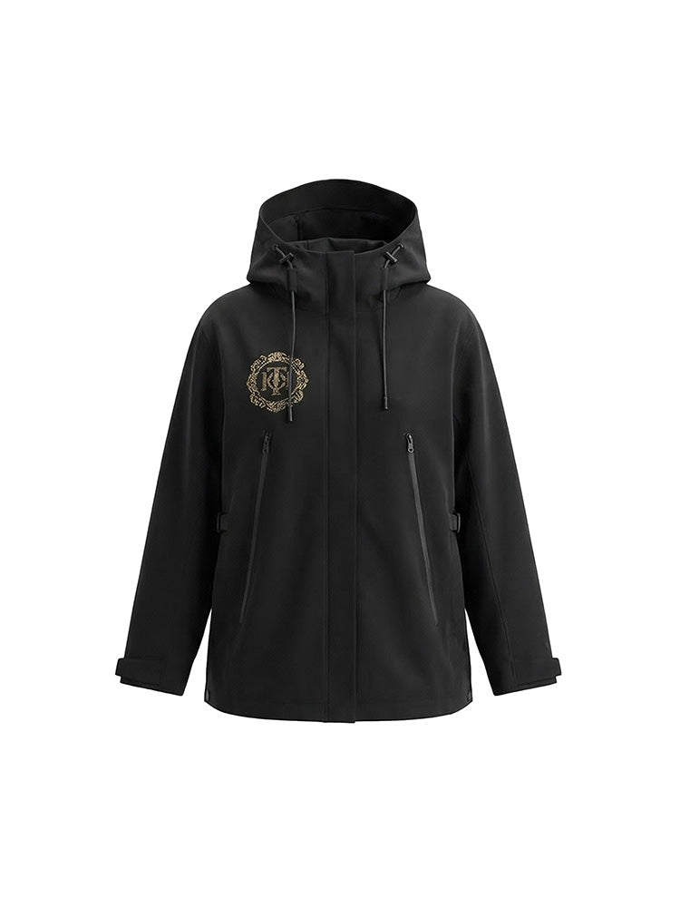 TCH Rhinestone Wings Windbreaker Hooded Jacket-5