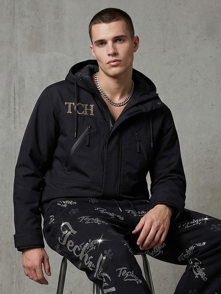 TCH Rhinestone Wings Windbreaker Jacket-4