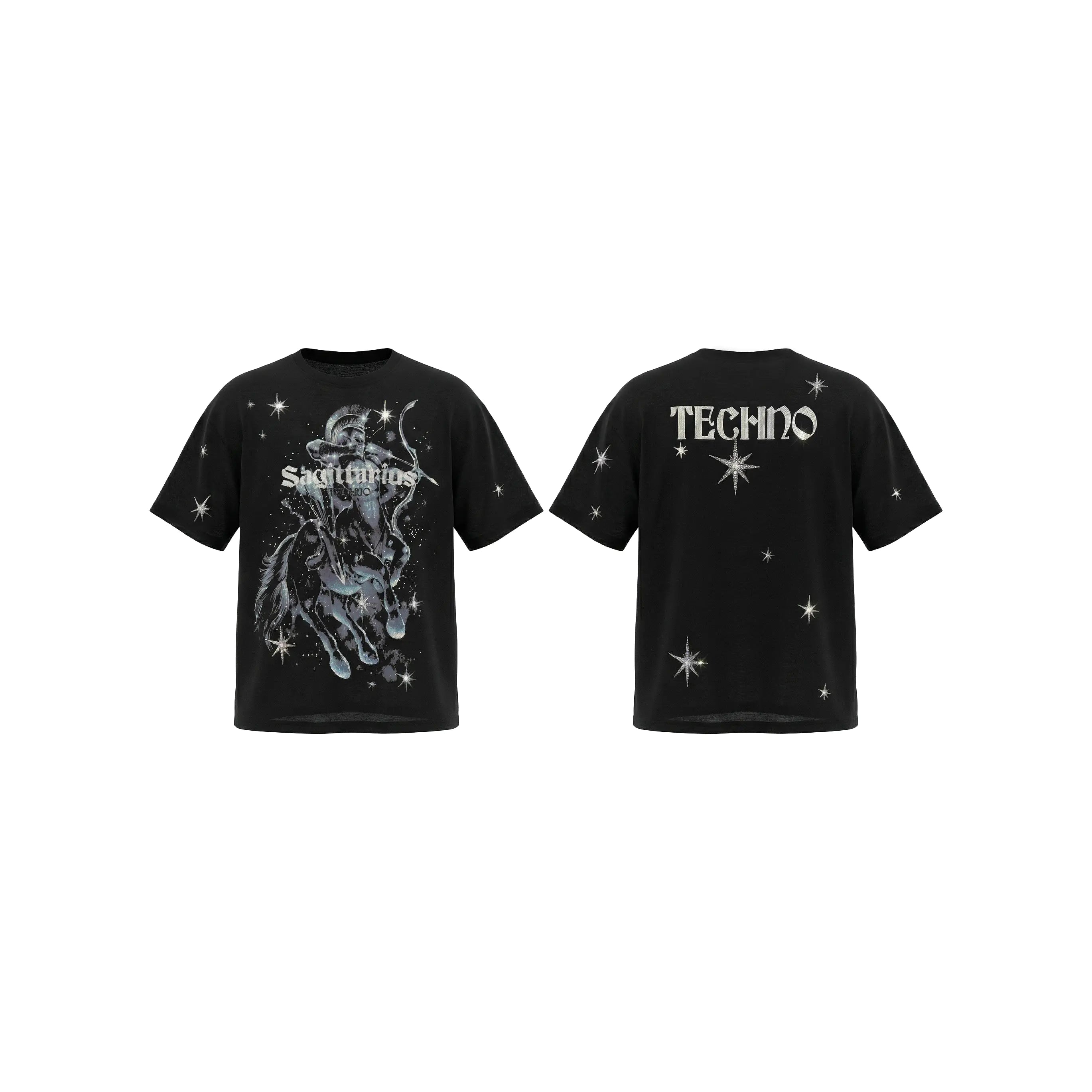 Wooden hair clip with zebra pattern on a white background TCH Sagittarius Celestial Graphic Oversized T-Shirt