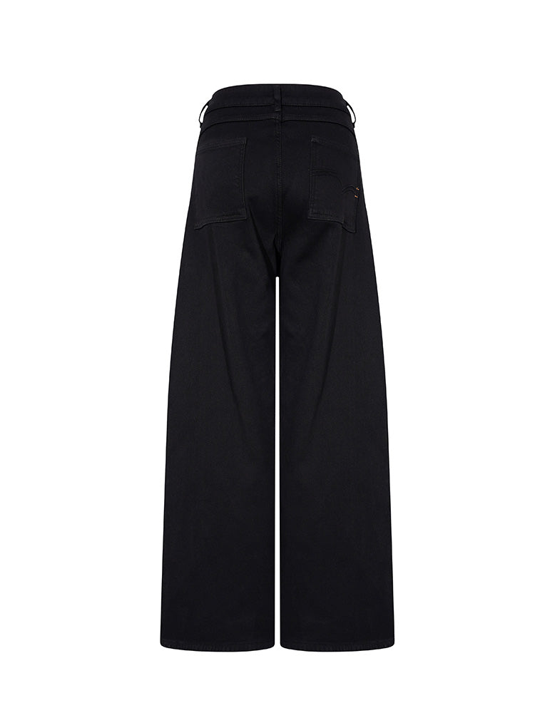 tch starry rhinestone high waist denim pants black HighEnd Luxury Streetwear Brand Official Showcase