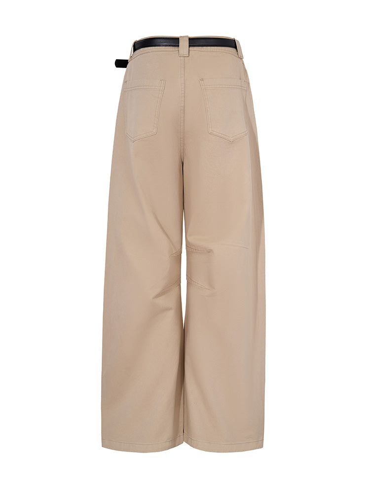 tch strawberry print rhinestone wide leg trousers khaki1 HighEnd Luxury Streetwear Brand Official Showcase