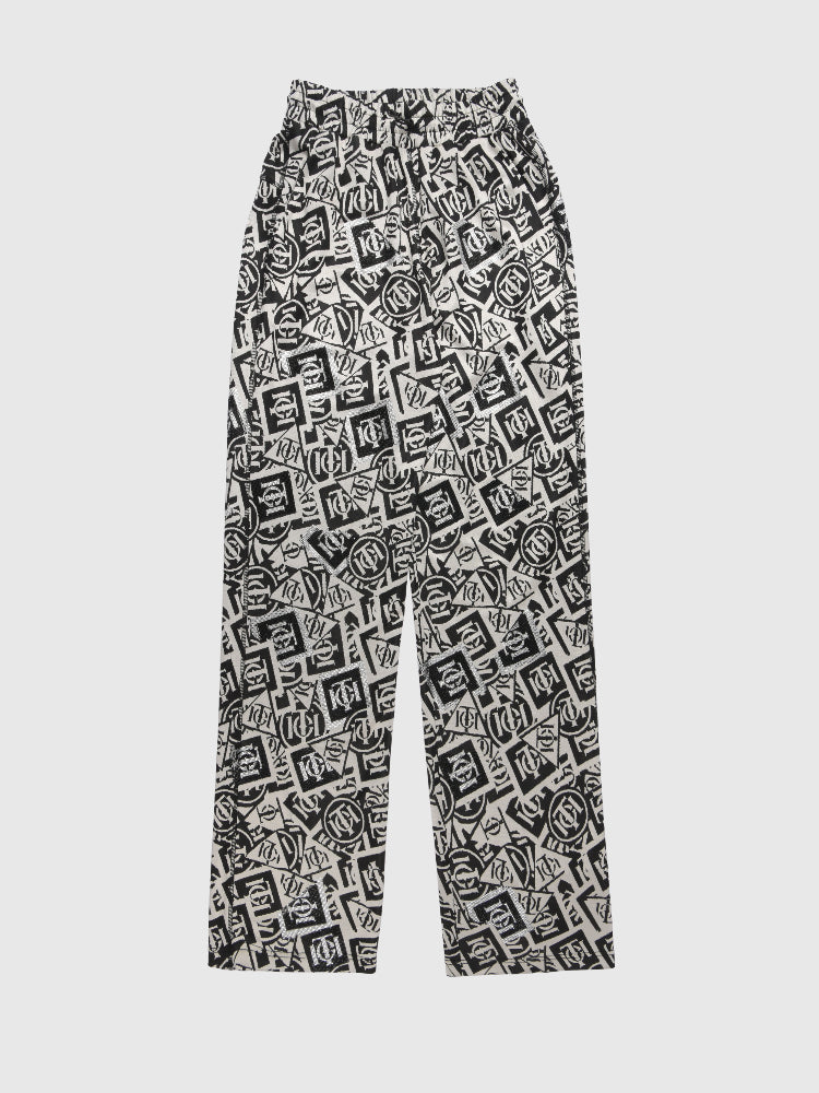 tch street style fun printed casual pants blackandwhite HighEnd Luxury Streetwear Brand Official Showcase