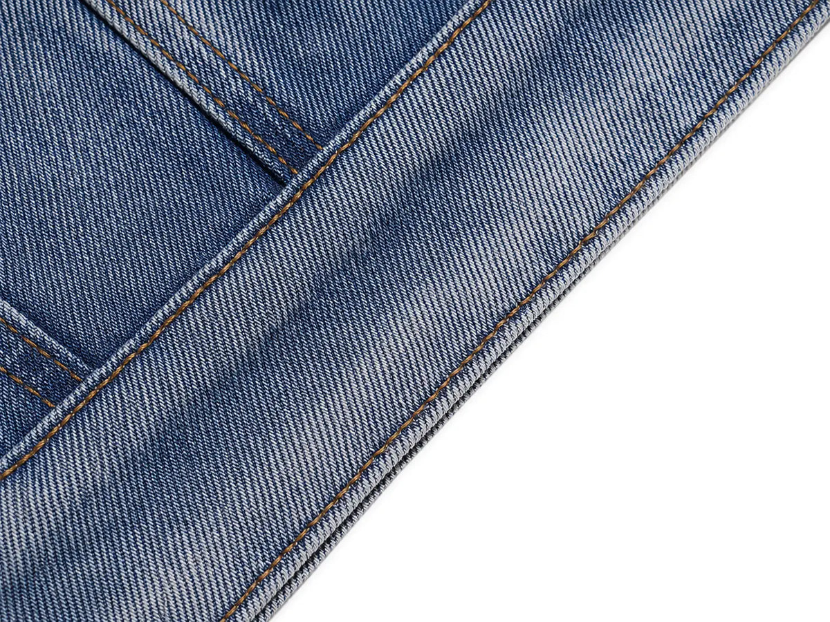 TCH Techno Wings Rhinestone Graphic Denim Jacket Luxury Streetwear Brand Official Showcase