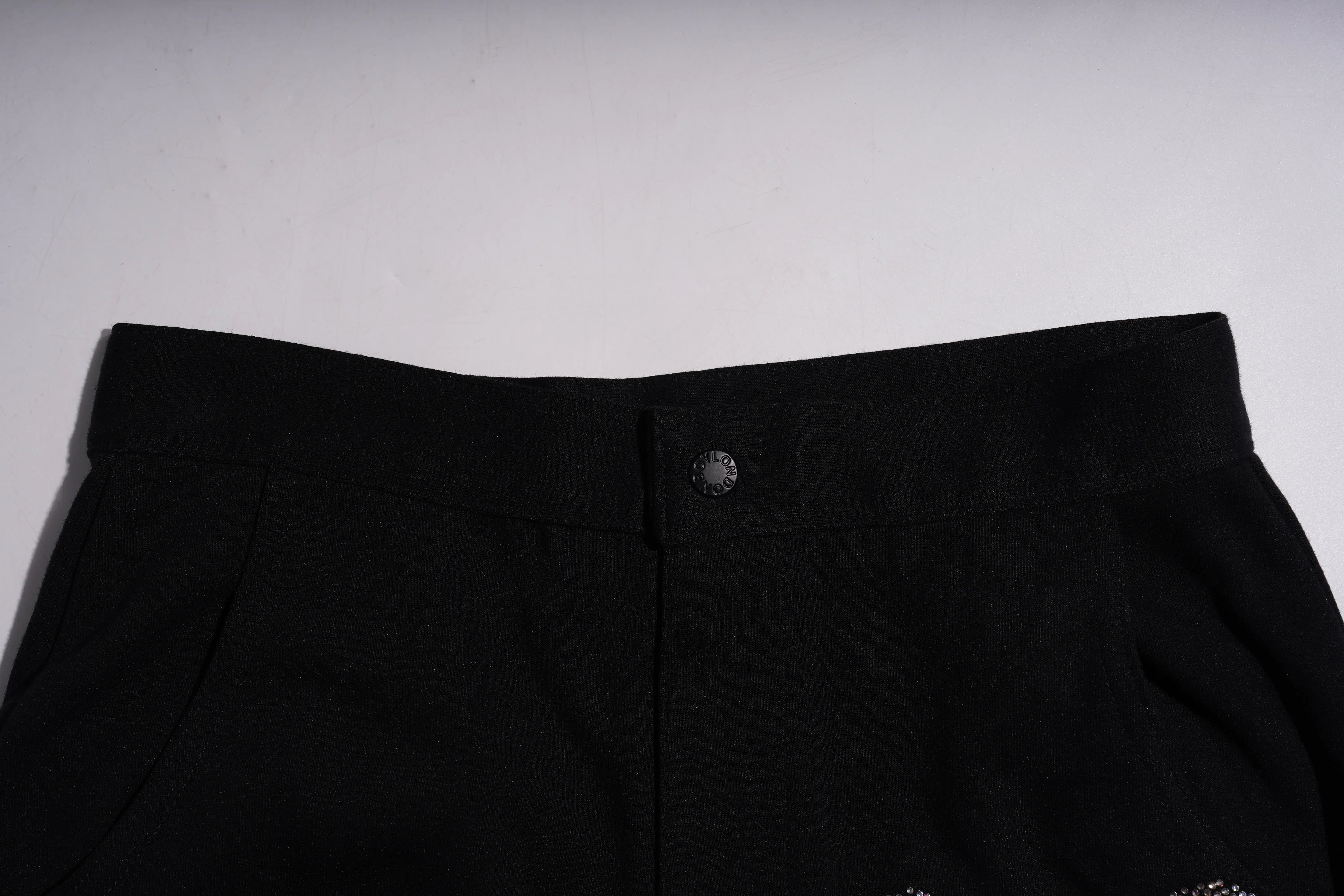 TCH Teddy Bear Rhinestone Black Jogger Pants Luxury Streetwear Brand Official Showcase