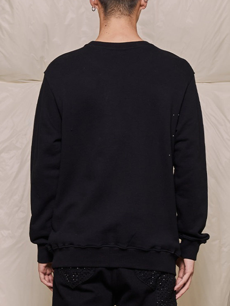 tch tiger rhinestone unisex graphic pullover black HighEnd Luxury Streetwear Brand Official Showcase