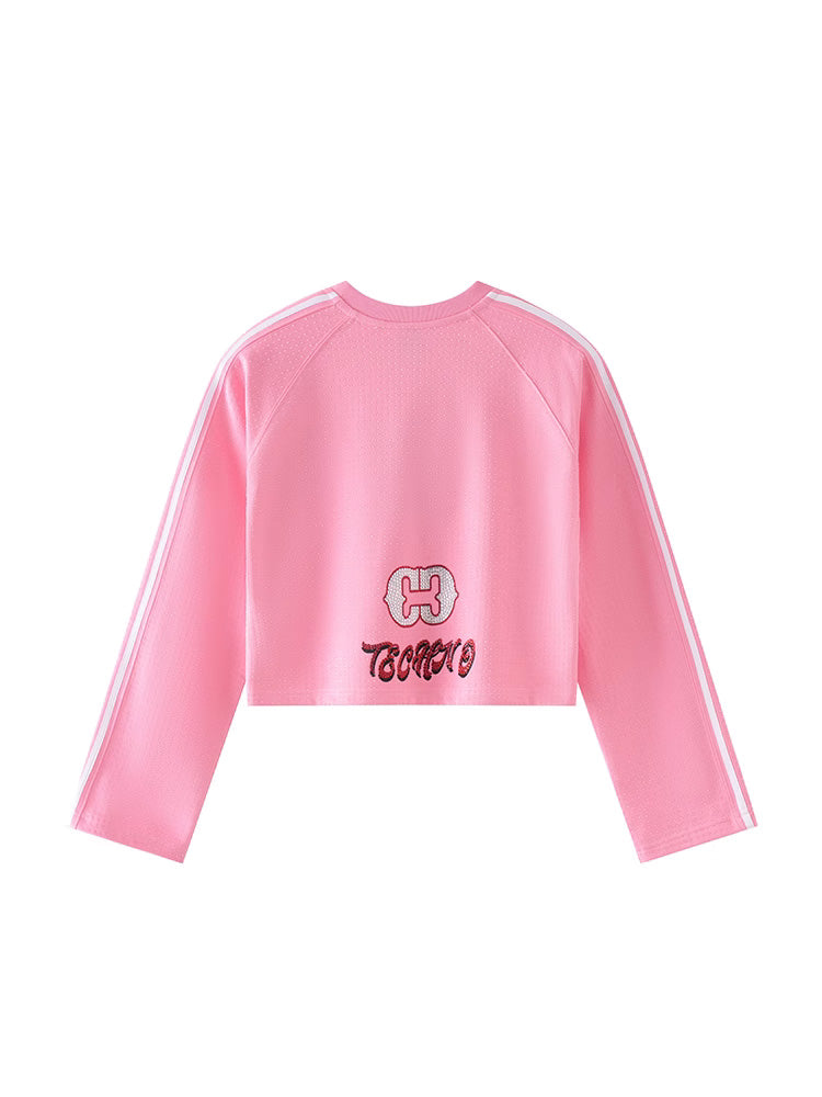 tch trendy rhinestone leopard cropped top lightblue HighEnd Luxury Streetwear Brand Official Showcase