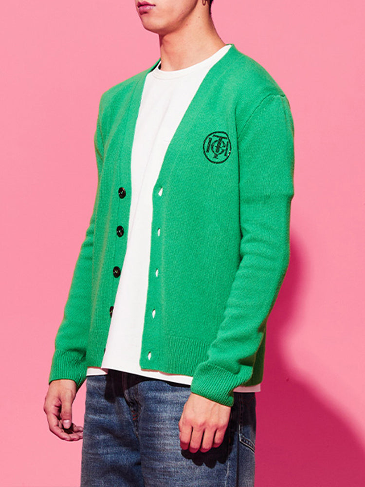 tch unisex button down knit cardigan green HighEnd Luxury Streetwear Brand Official Showcase
