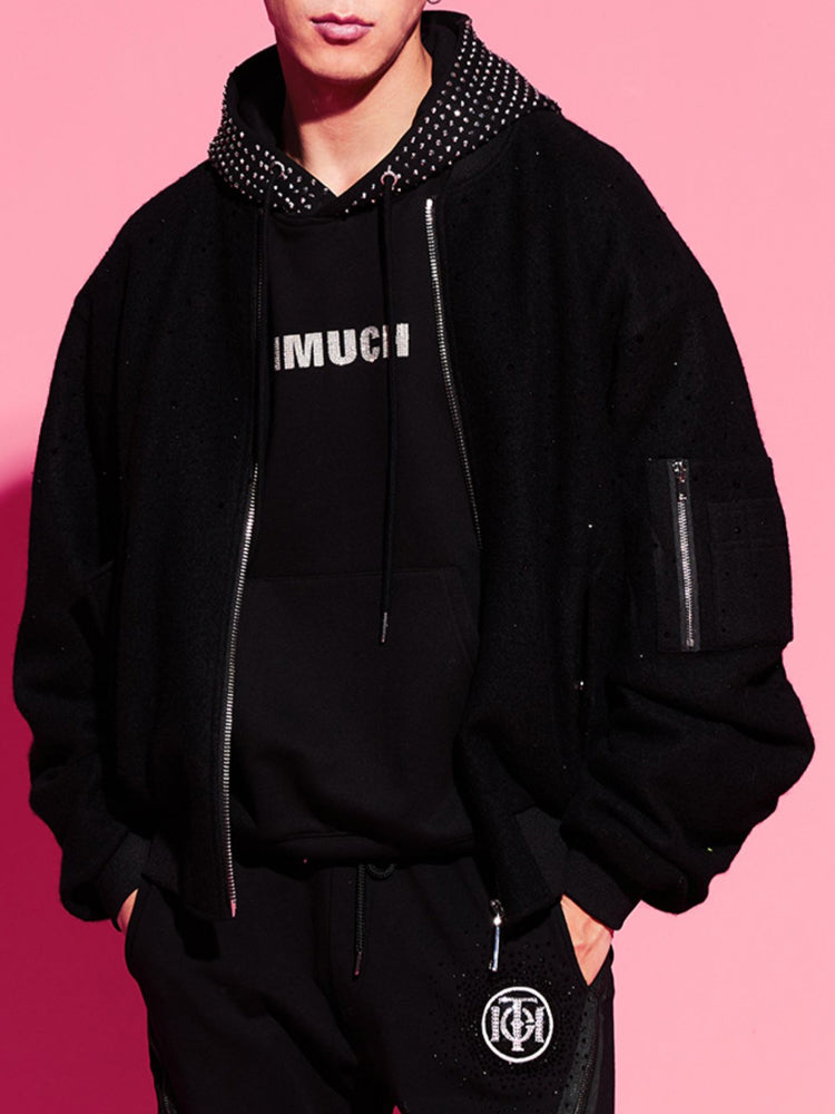 tch unisex zip up bomber jacket black HighEnd Luxury Streetwear Brand Official Showcase