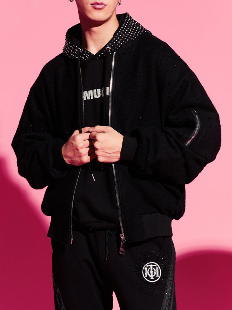 tch unisex zip up bomber jacket black HighEnd Luxury Streetwear Brand Official Showcase