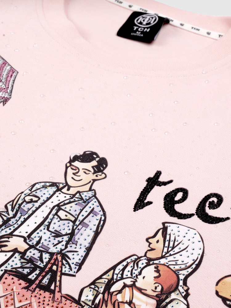 TCH Hot Diamond Printed Half Sleeve T-Shirt