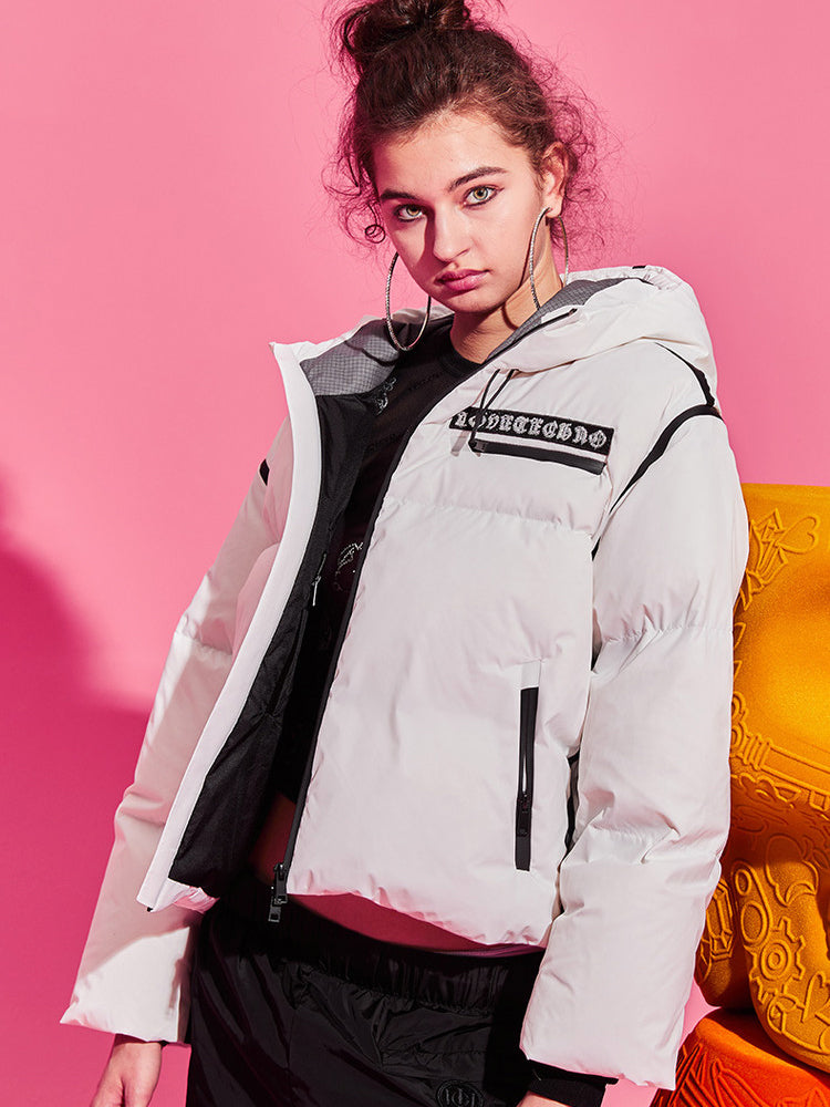 TCH Zip Up Thickened Down Cropped Jacket