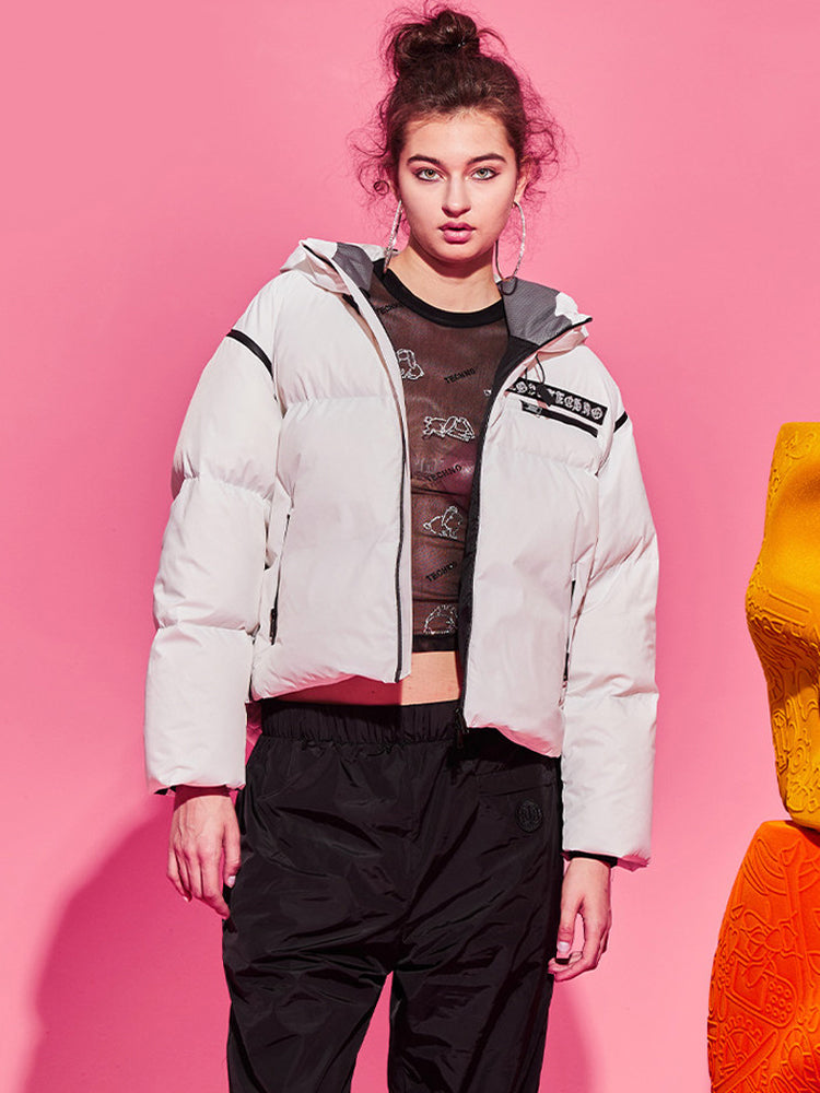 TCH Zip Up Thickened Down Cropped Jacket