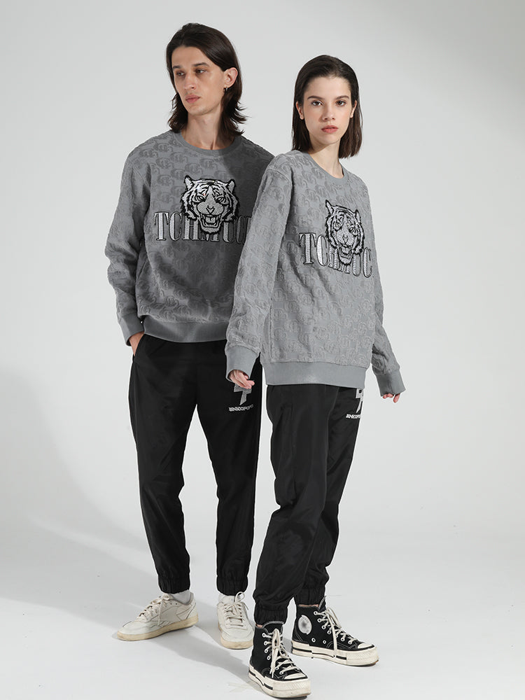 TCH Print Graphic Rhinestone Pullover Sweatshirt