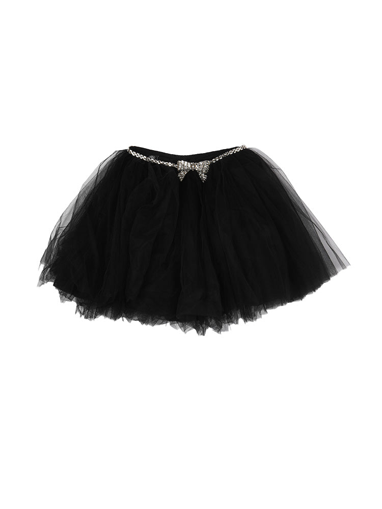 TCH Rhinestone Vintage Puffy Black Tutu